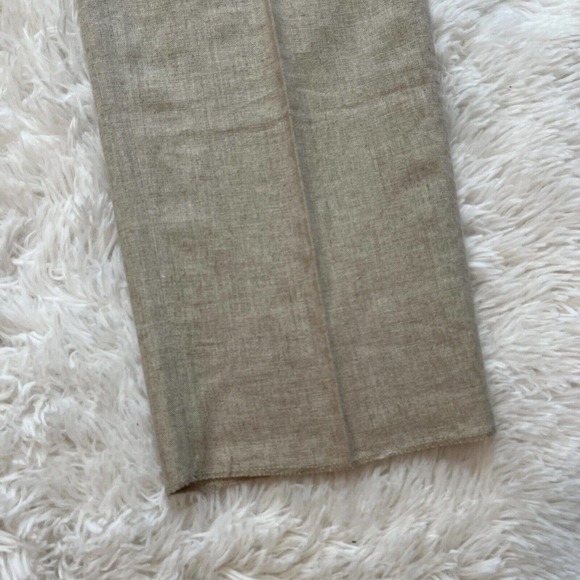 Pronti Collection by Phita Men's Pants 32 Linen Rayon Cream Trousers Pleated - Picture 5 of 10